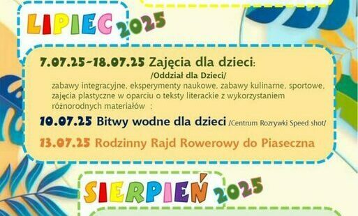 Zdjęcie do BEZPIECZNE WAKACJE 2025 w Bibliotece i Centrum Kultury!
