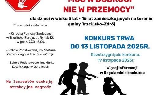 Zdjęcie do &nbsp;Konkurs plastyczny &bdquo;Moc w dobroci, nie w przemocy&rdquo;&nbsp;