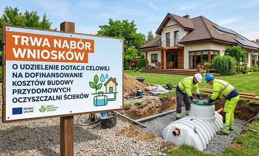 Zdjęcie do Nab&oacute;r wniosk&oacute;w o udzielenie dotacji celowej na dofinansowanie koszt&oacute;w budowy przydomowych oczyszczalni ściek&oacute;w.