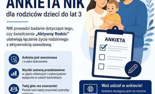 Zdjęcie do Wypełnij ankietę NIK dotyczącą programu &bdquo;Aktywny Rodzic&rdquo; &ndash; podziel się swoją opinią!