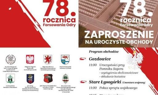 Zdjęcie do Zapraszamy na uroczyste obchody Forsowania Odry