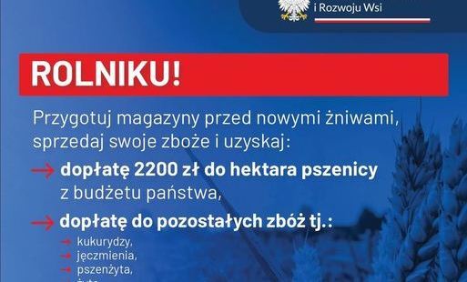 Zdjęcie do Rolniku - przygotuj magazyny przed nowymi żniwami