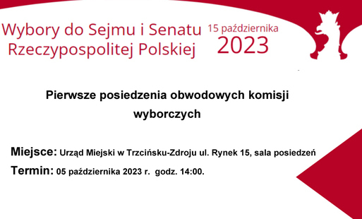 Zdjęcie do Postanowienie Komisarza Wyborczego w Szczecinie II w sprawie zwołania pierwszych posiedzeń komisji wyborczych