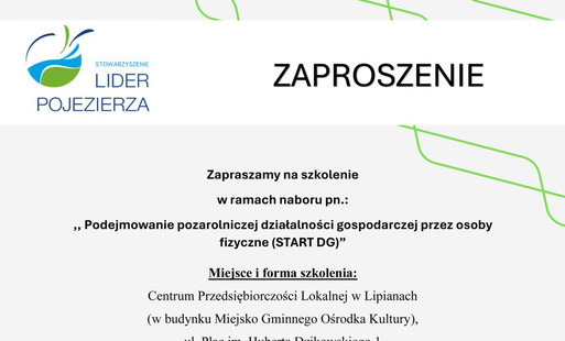 Zdjęcie do Szkolenie pn.: "Podejmowanie pozarolniczej działalności gospodarczej przez osoby fizyczne (START DG)"