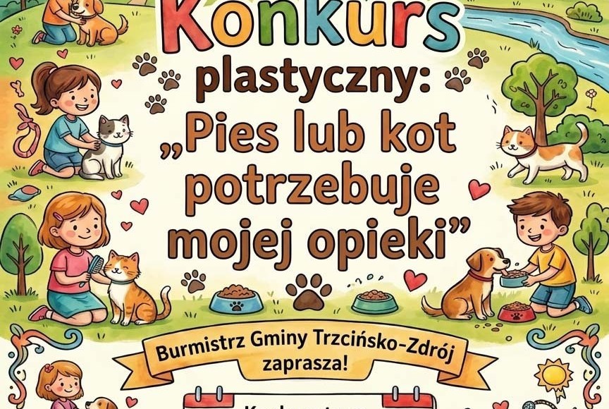 Konkurs plastyczny dla uczniów w Gminie Trzcińsko-Zdrój